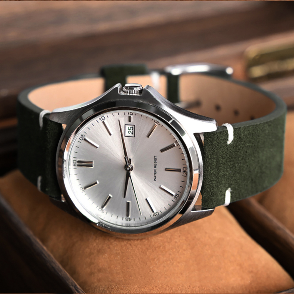 Suede Strap Watch - 14mm 16mm 18mm Wristband Quick Release