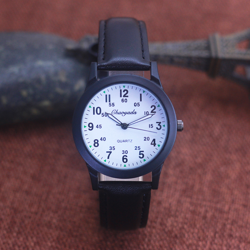 Leather Watch Band Men - Chaoyada Fashion Men Boys Leather Strap
