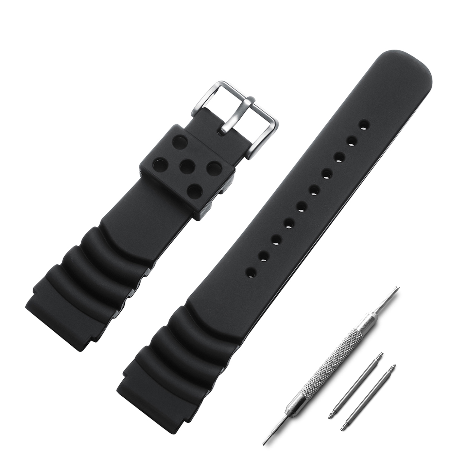 Rubber Strap Diver - ADDIESDIVE Watch Strap 20mm 22mm Stainless