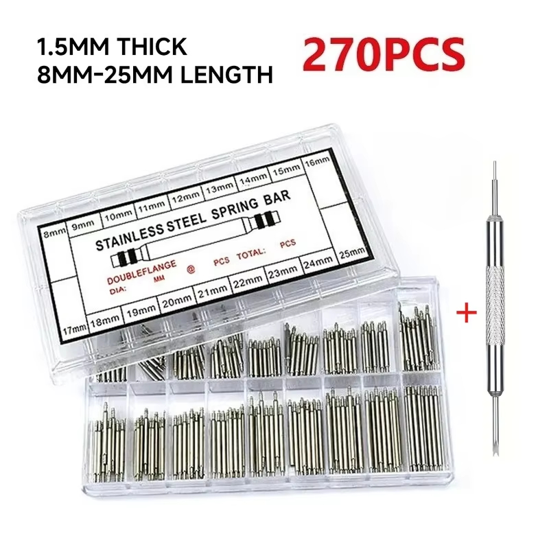 270pcs Stainless Steel Spring  - огляд і ціна Spring Bar Tool Set