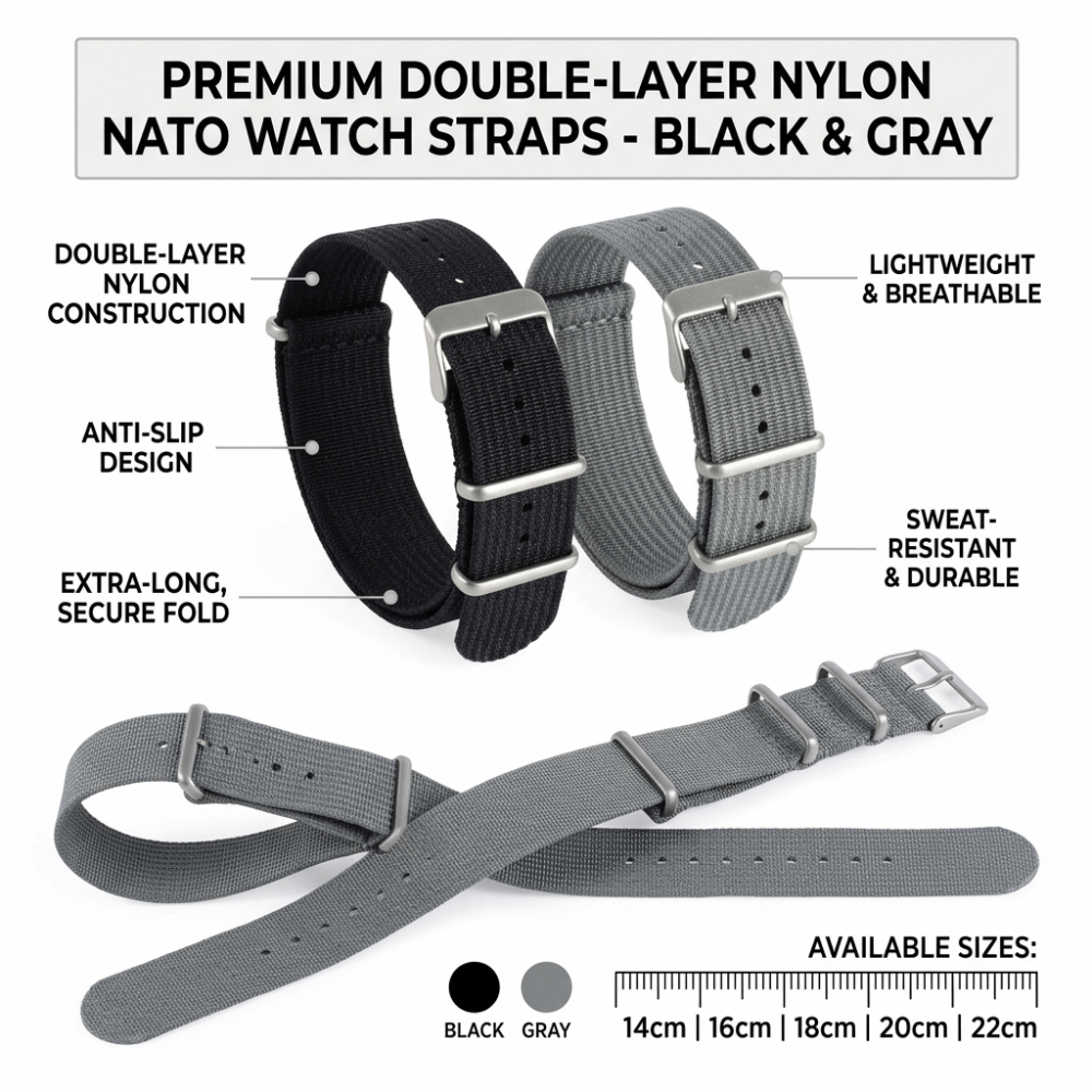 14/16/18/20/22mm NATO Watch Ba - огляд і ціна Nato Strap Nylon