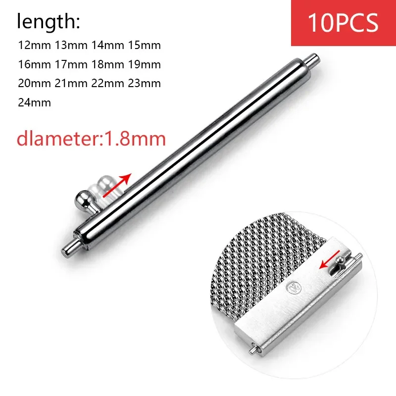 22MM 20MM 10PCS 1.8mm Diameter - огляд і ціна Spring Bar Tool Set
