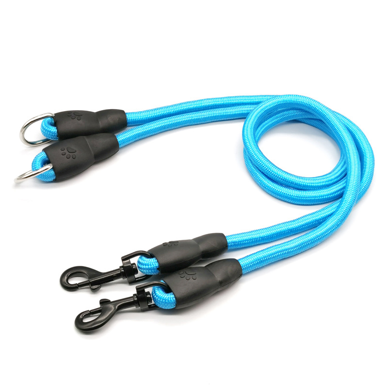 Dog Leash Double Leashes for D - огляд і ціна Leather Strap Quick Release