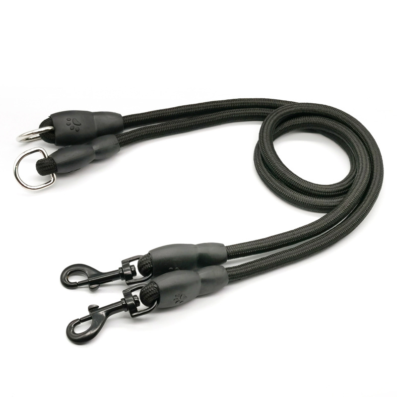 Dog Leash Double Leashes for D - огляд і ціна Leather Strap Quick Release