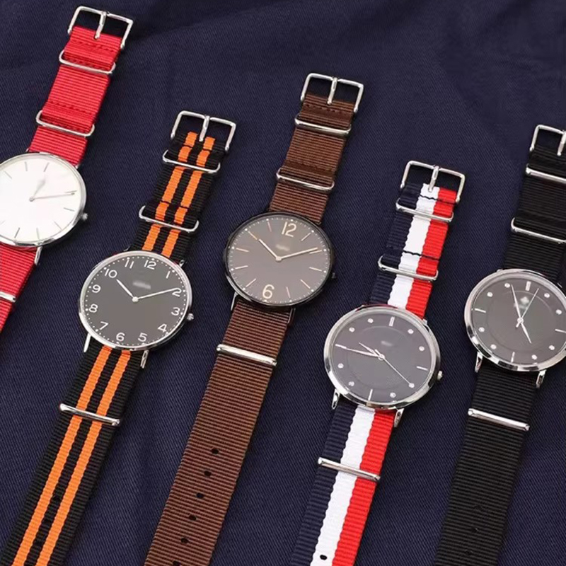 18/20/22/24mm Cambos Stripes S - огляд і ціна Canvas Strap Watch