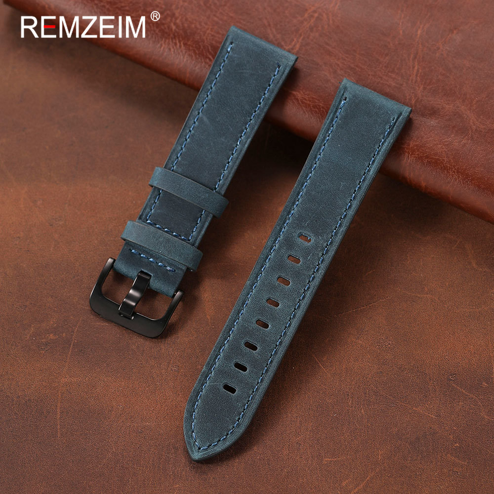 Classic Men's Crazy Horse Leat - огляд і ціна Suede Strap Watch