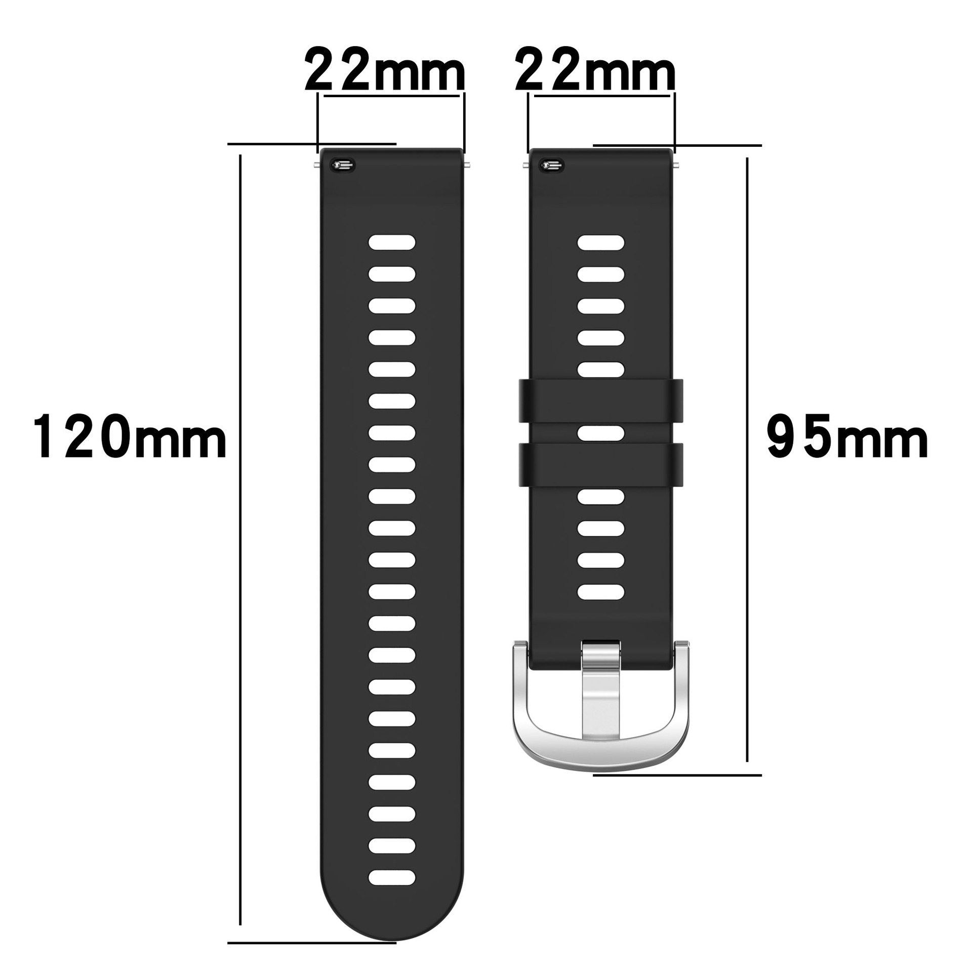 Watchband Silicone For Samsung - огляд і ціна Silicone Watch Band 22Mm