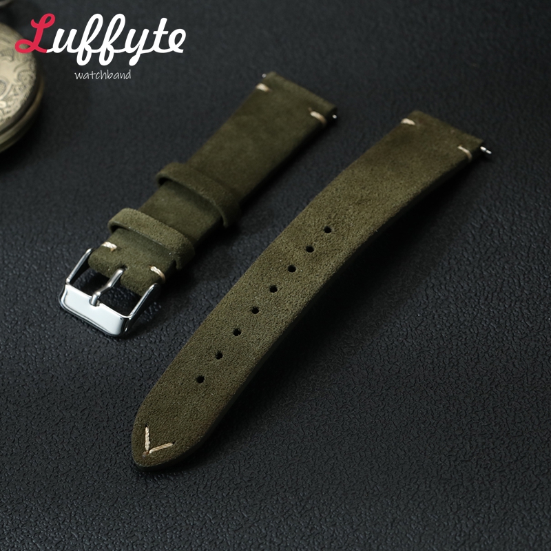 Vintage Suede Leather Watch Ba - огляд і ціна Suede Strap Watch