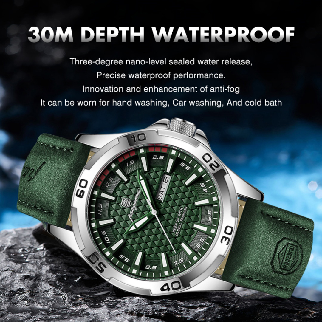 PAAZOMU Luxury Brand Men Watch - огляд і ціна Leather Watch Band Men