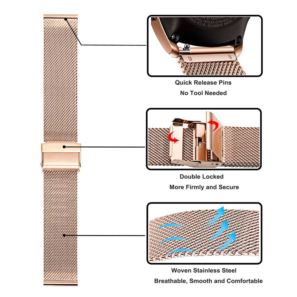 Metal Strap For Samsung Galaxy - огляд і ціна Mesh Strap Metal