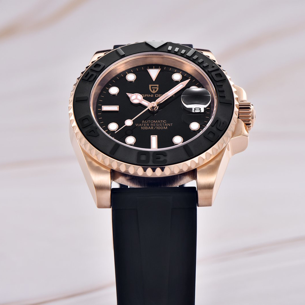 PAGANI DESIGN Automatic Watch  - огляд і ціна Rubber Strap Diver