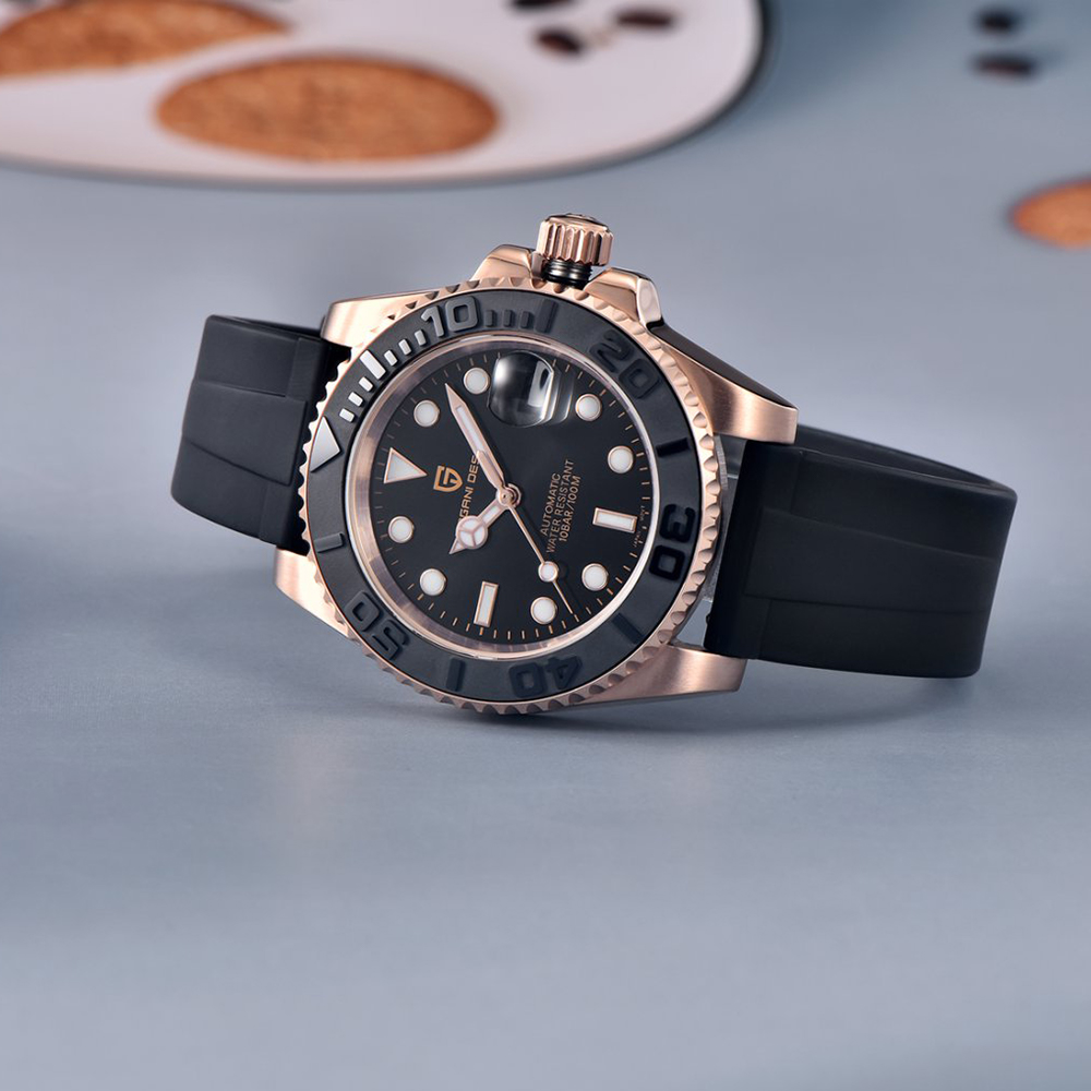 PAGANI DESIGN Automatic Watch  - огляд і ціна Rubber Strap Diver