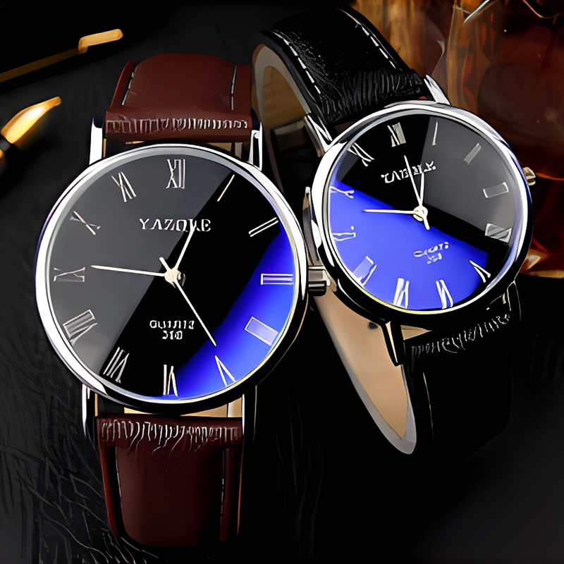 YAZOLE Minimalist Quartz Watch - огляд і ціна Leather Watch Band Men