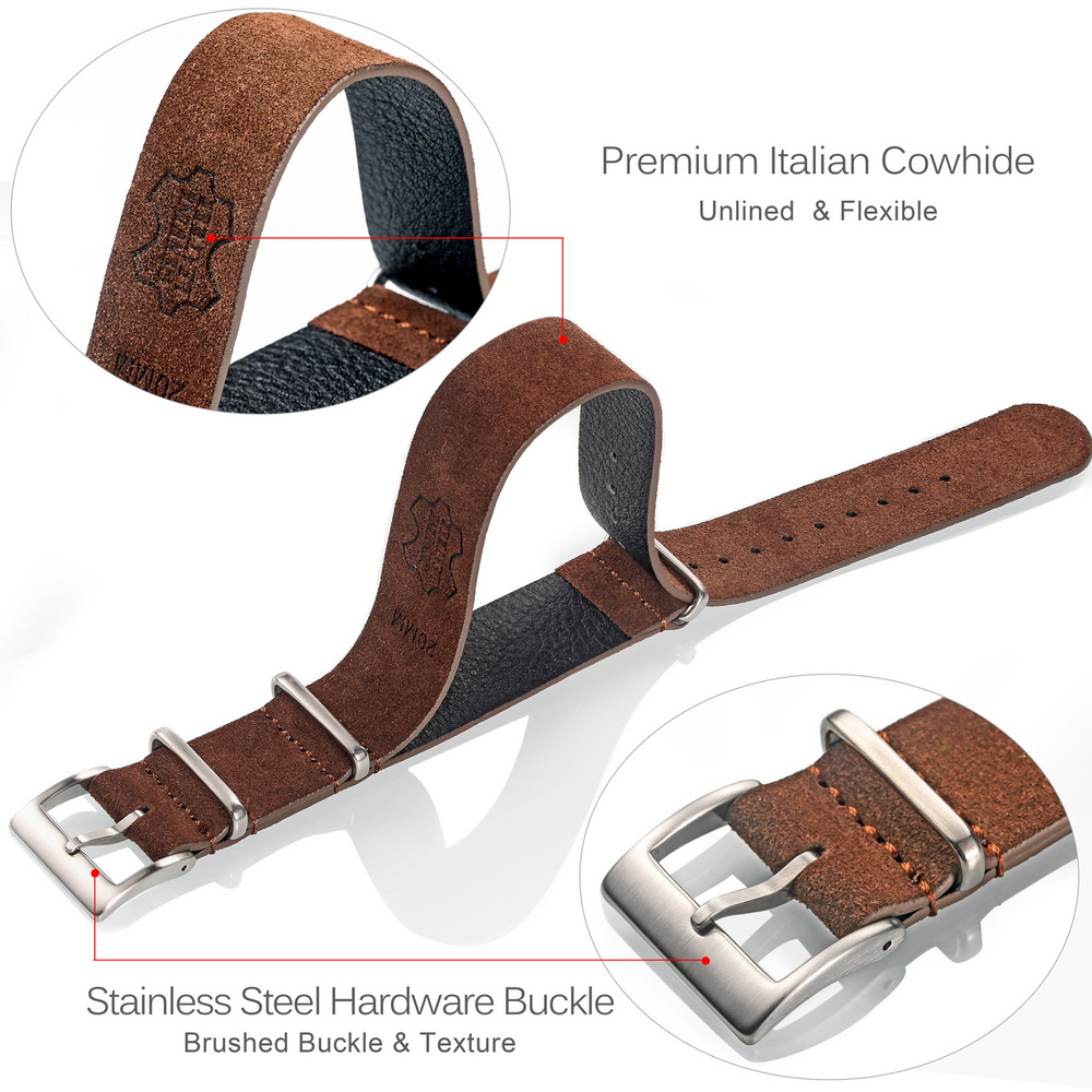 HEMSUT Genuine Leather Watch B - огляд і ціна Tropic Strap Vintage