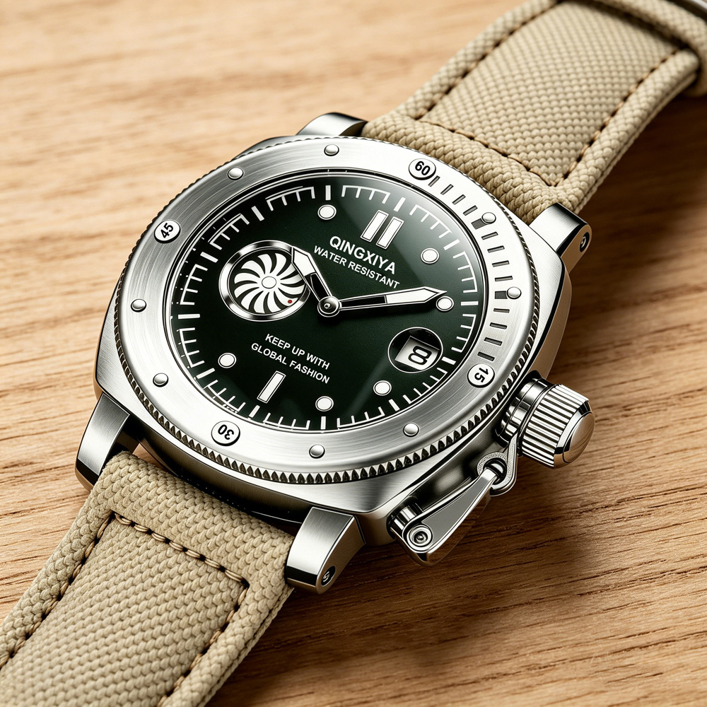 Cool Creative Khaki Canvas Str - огляд і ціна Canvas Strap Watch
