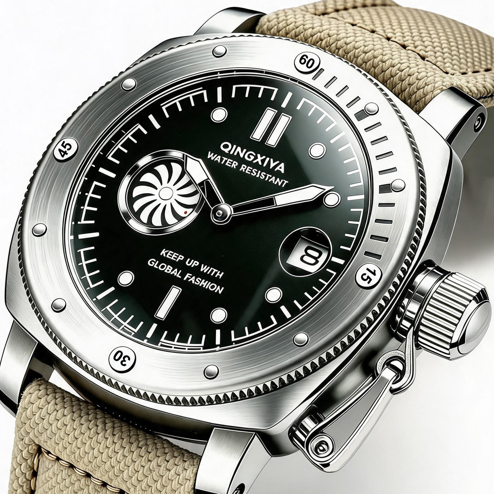 Cool Creative Khaki Canvas Str - огляд і ціна Canvas Strap Watch