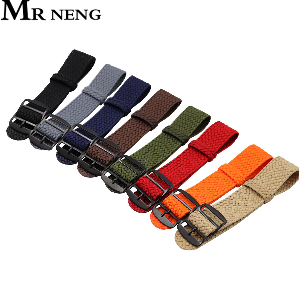 18mm 20mm 22mm Solid color For - огляд і ціна Perlon Strap Woven