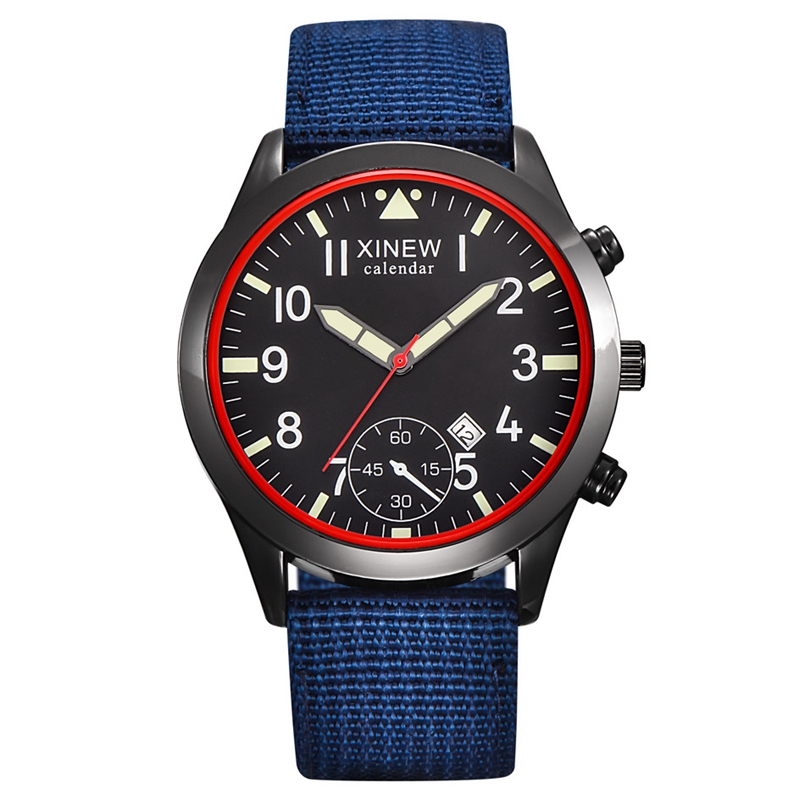 2020 XINEW Watches Men Fashion - огляд і ціна Canvas Strap Watch
