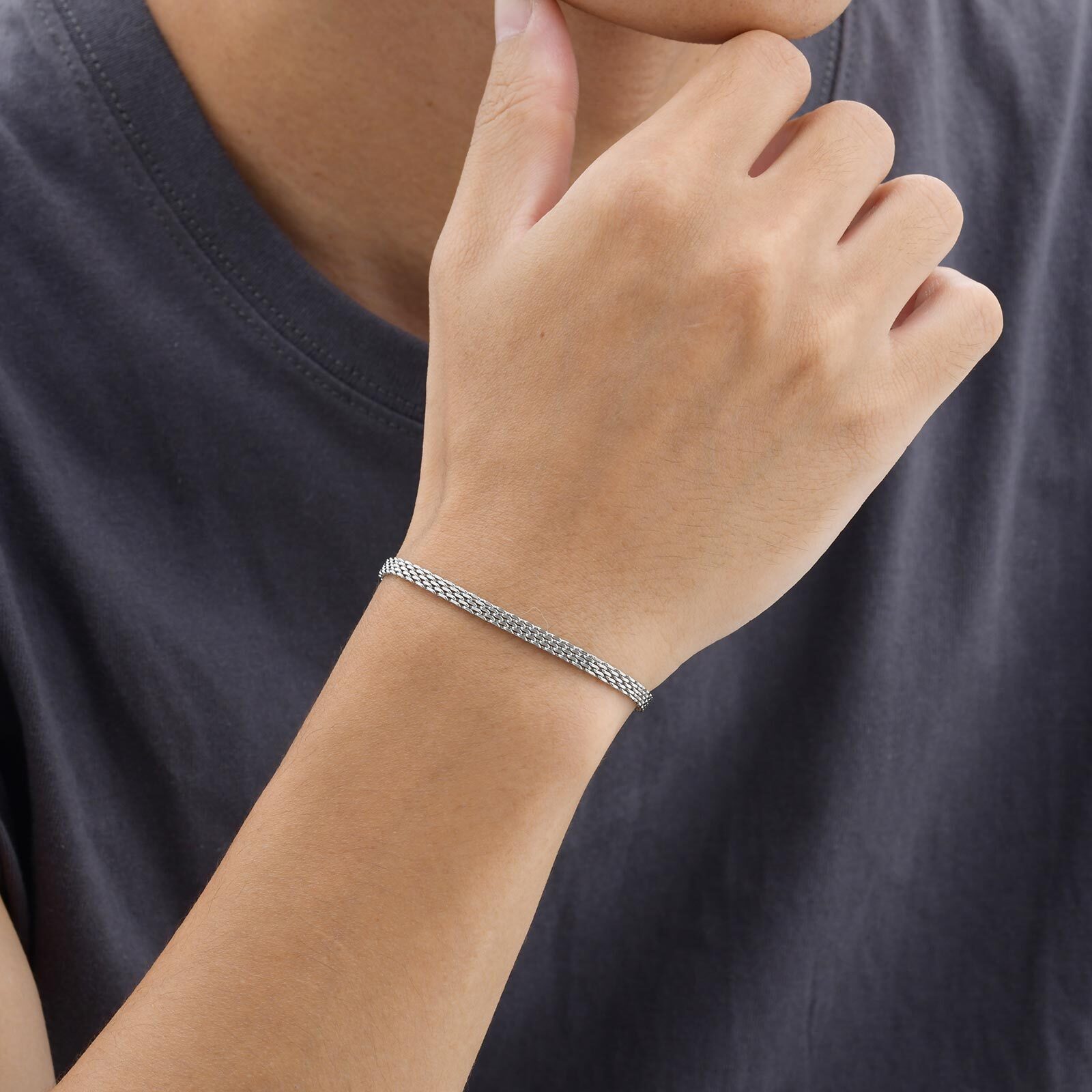 3/8mm Mesh Strap Chain Bracele - огляд і ціна Mesh Strap Metal