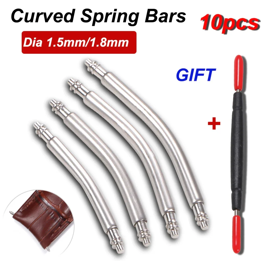 10pcs Curved End Spring Bar Di - огляд і ціна Curved Spring Bar