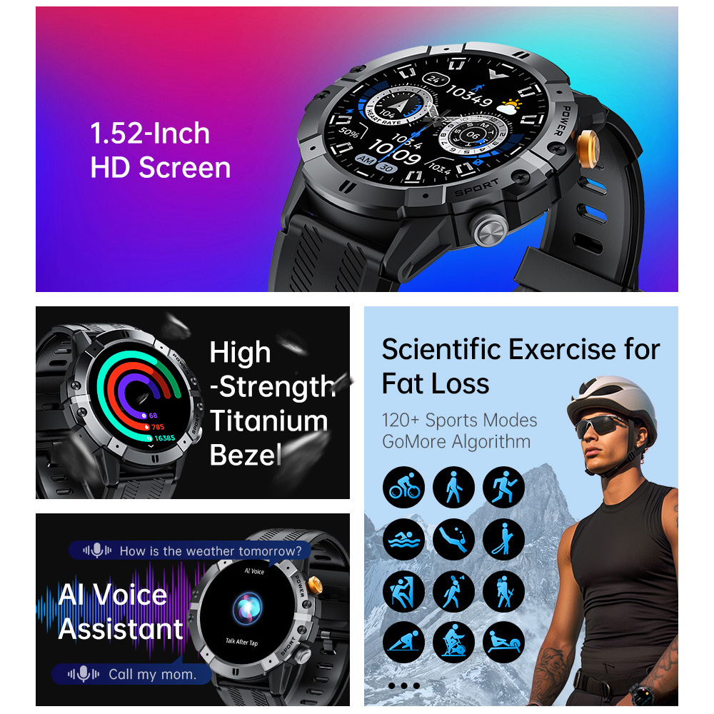 Outdoor Military Smart Watch B - огляд і ціна Rubber Strap Diver