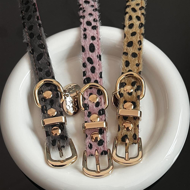 Leopard Pattern Small Dog Coll - огляд і ціна Leather Strap Quick Release
