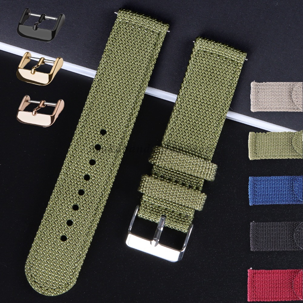 18 20 22 24mm Nylon Canvas Str - огляд і ціна Nato Strap Nylon