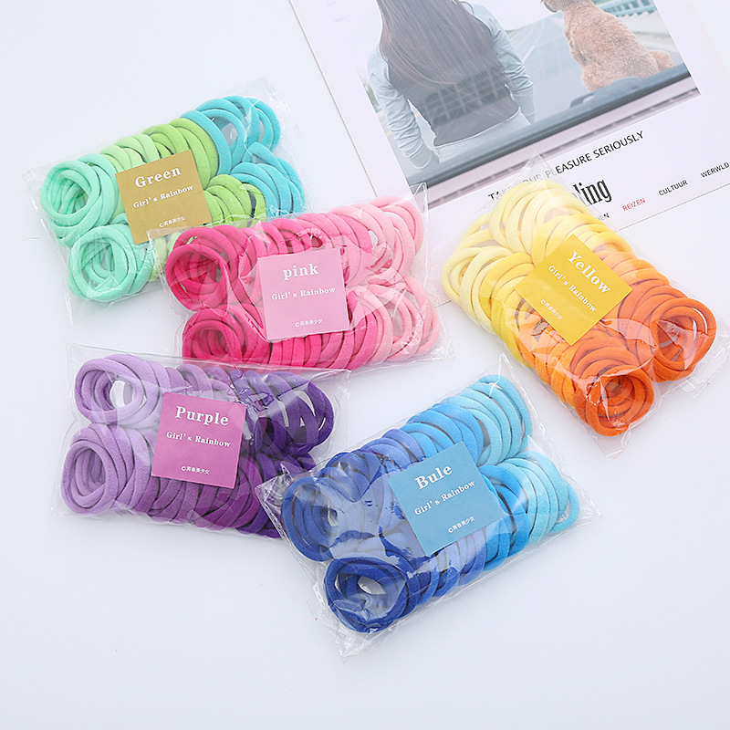 50PCS/Set Women Girls Basic Ha - огляд і ціна Silicone Band Women