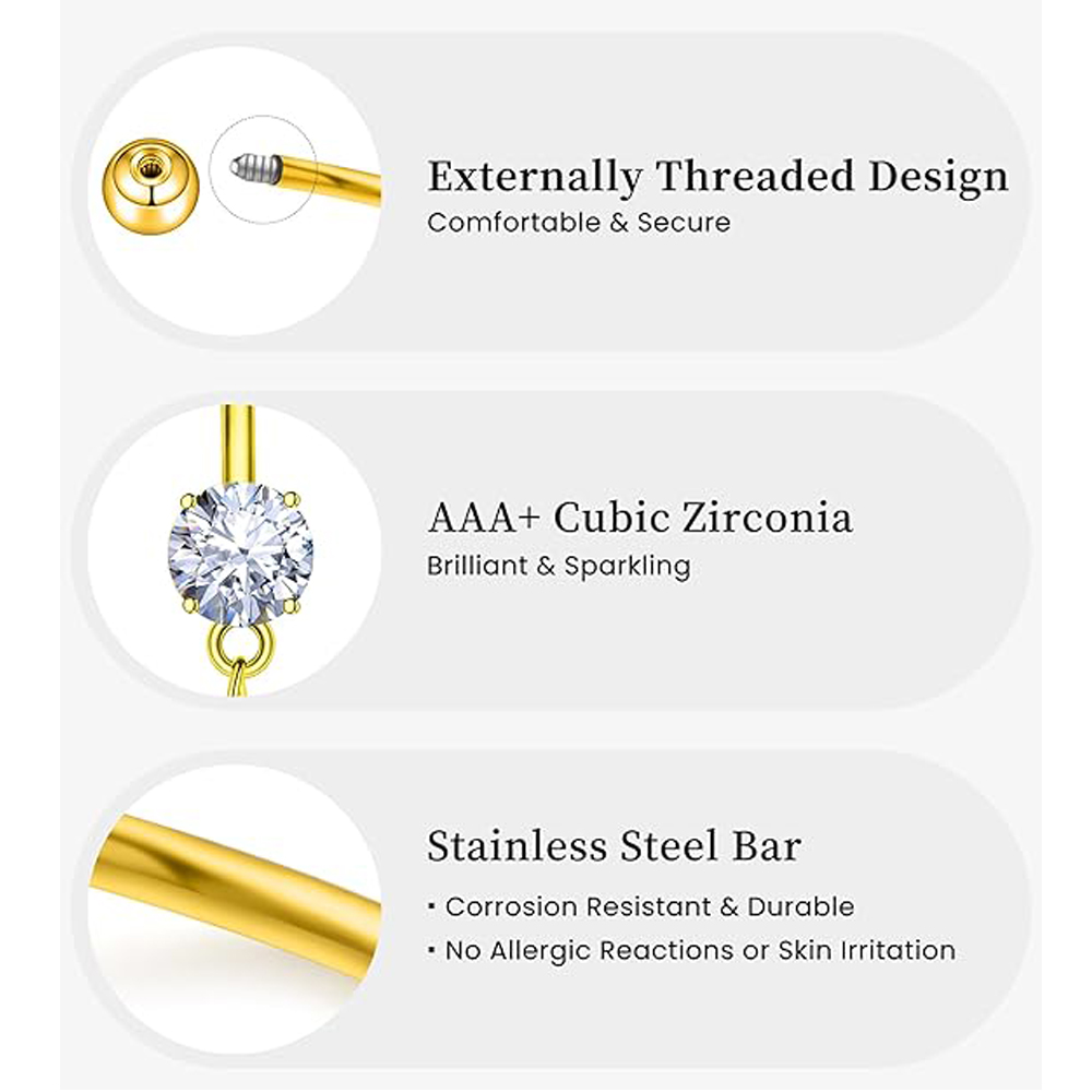 6pcs/lot Reversed Bar Fake Pea - огляд і ціна Curved Spring Bar