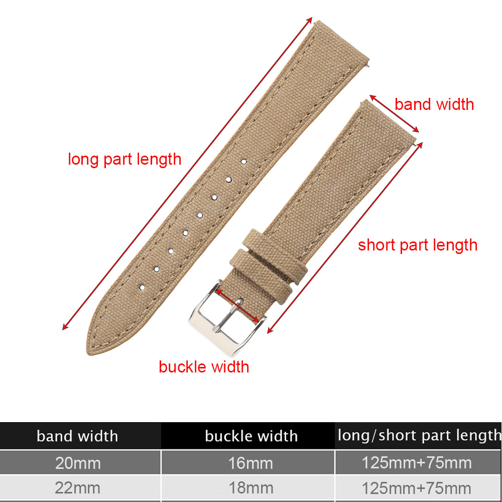 Handcrafted Slim Watch Strap 1 - огляд і ціна Canvas Strap Watch