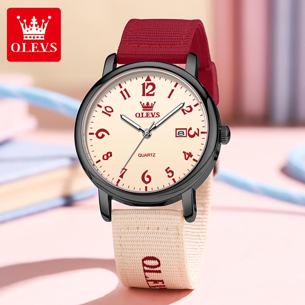 OLEVS Brand New Fashion Quartz - огляд і ціна Canvas Strap Watch
