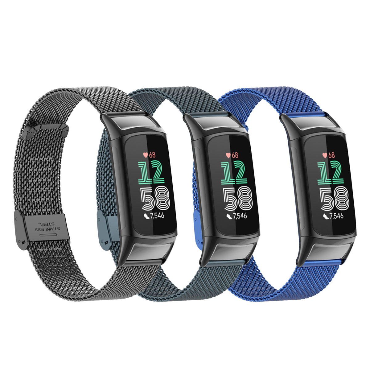Suitable for Fitbit Charge 5/6 - огляд і ціна Mesh Strap Metal