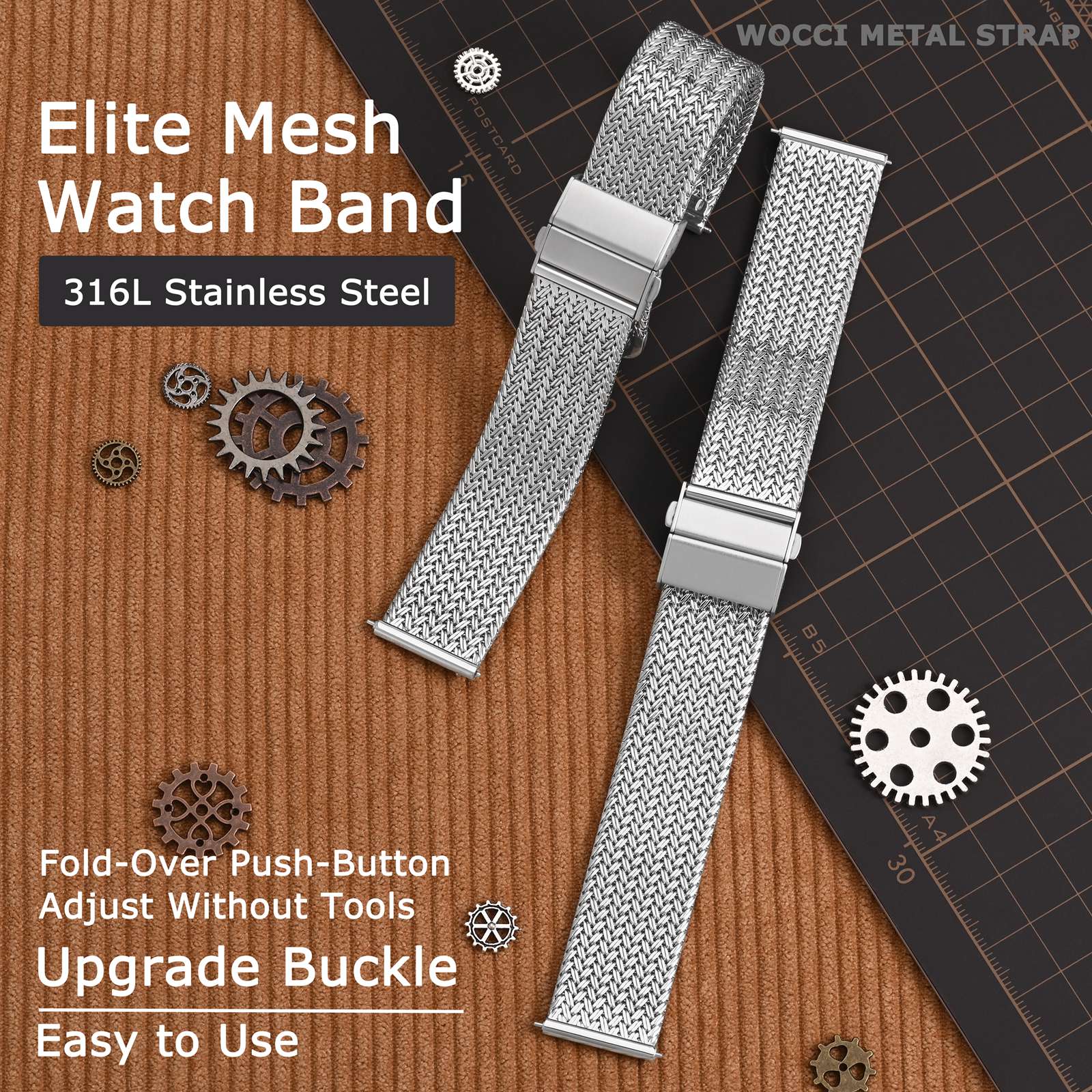 WOCCI Elite Metal Watch Band,  - огляд і ціна Mesh Strap Metal