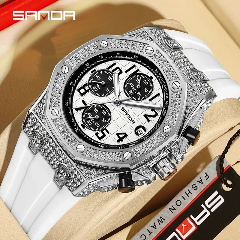 SANDA 7026 Men's Quartz Watch  - огляд і ціна Tropic Strap Vintage