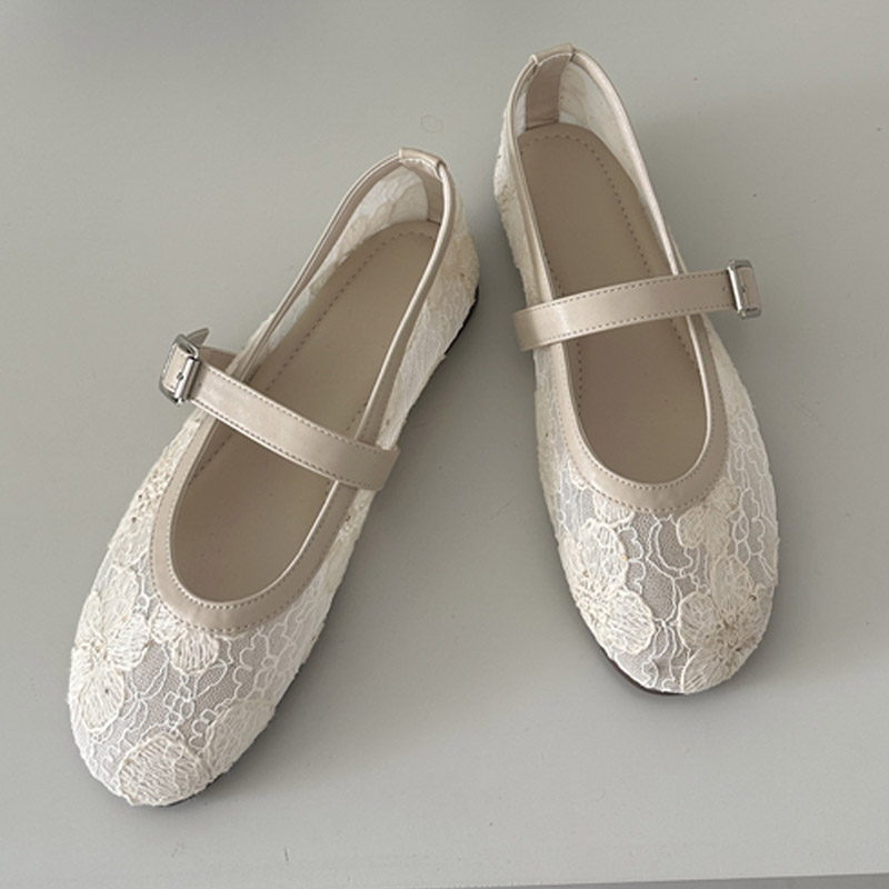 Aneikeh Women Black Lace Mary  - огляд і ціна Mesh Strap Metal