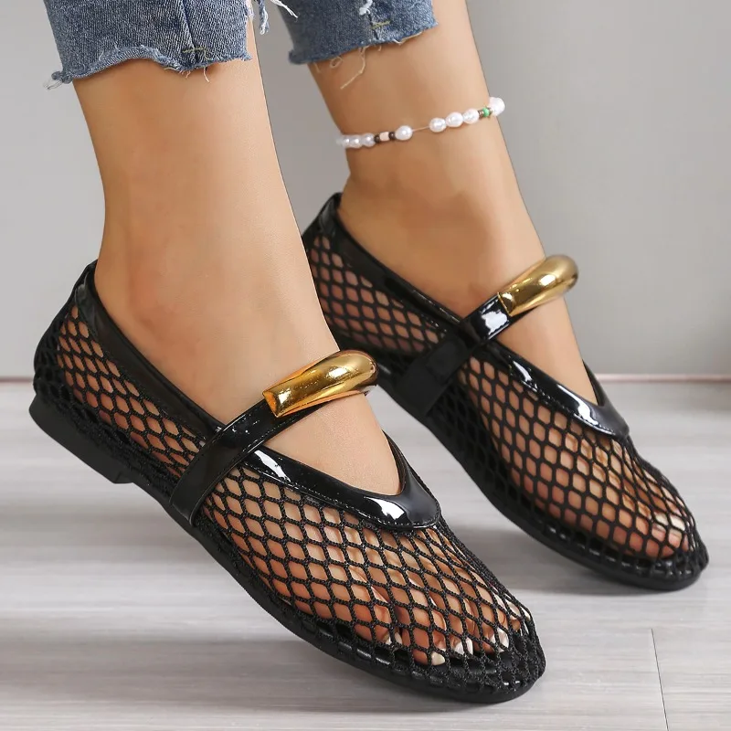 Women's Breathable Summer Roun - огляд і ціна Mesh Strap Metal