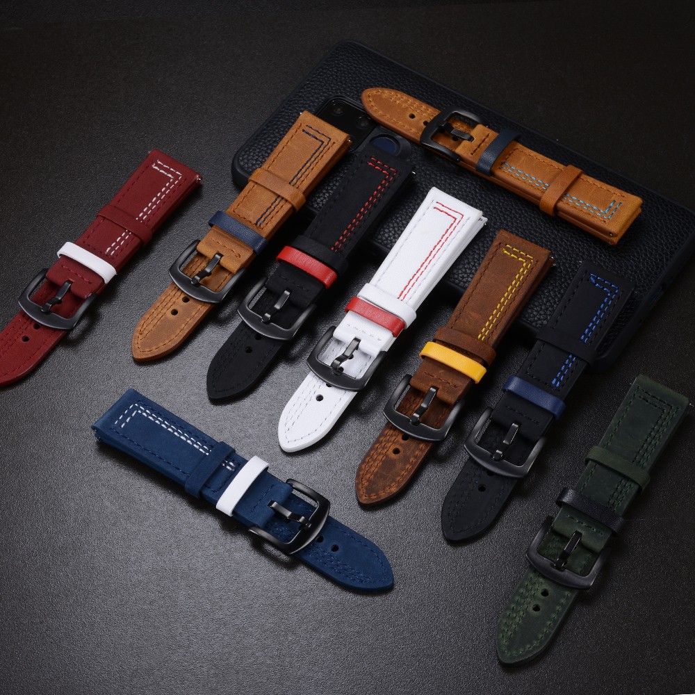 18mm 20mm 22mm 24mm  Compatibl - огляд і ціна Leather Strap Quick Release