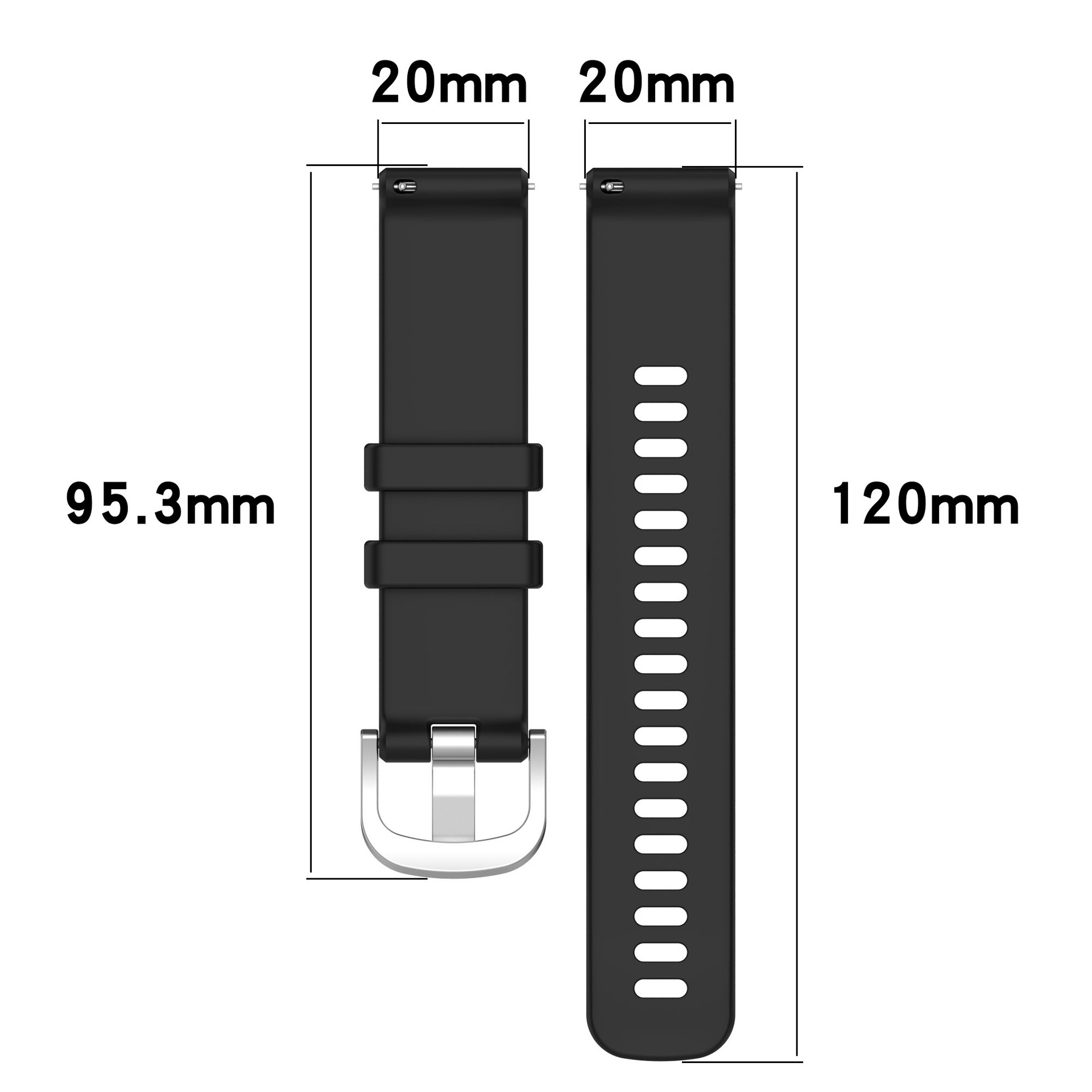 18mm 20mm 22mm Watch Straps Fo - огляд і ціна Silicone Watch Band 22Mm