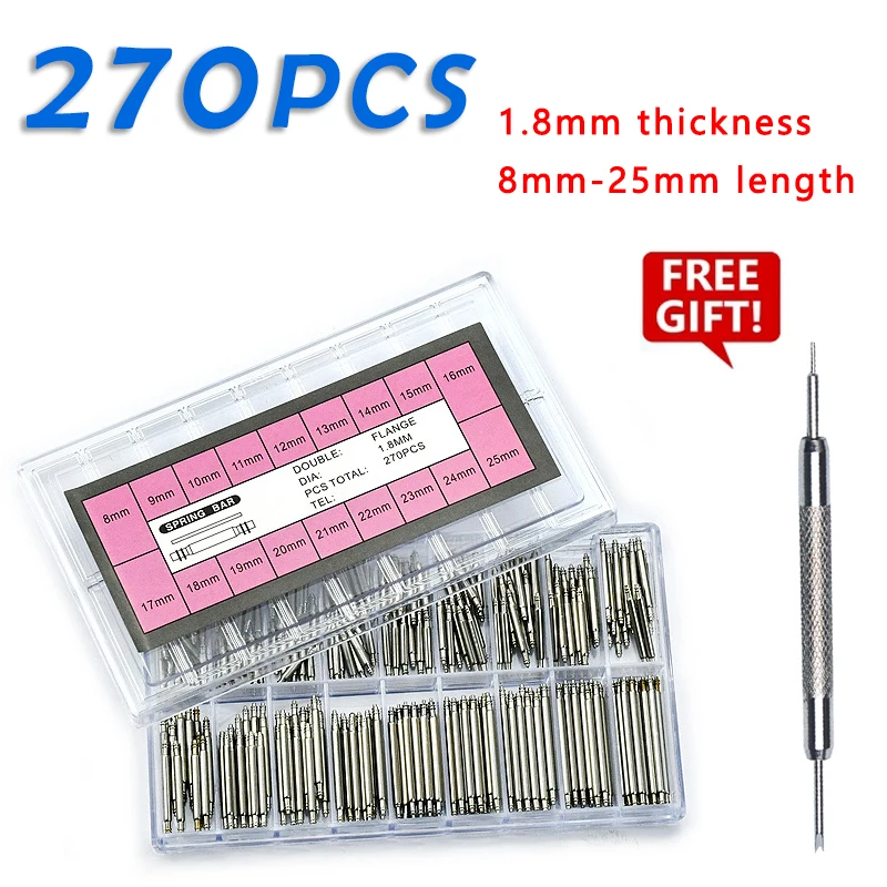 270pcs/set Strainless Steel Sp - огляд і ціна Spring Bar Tool Set