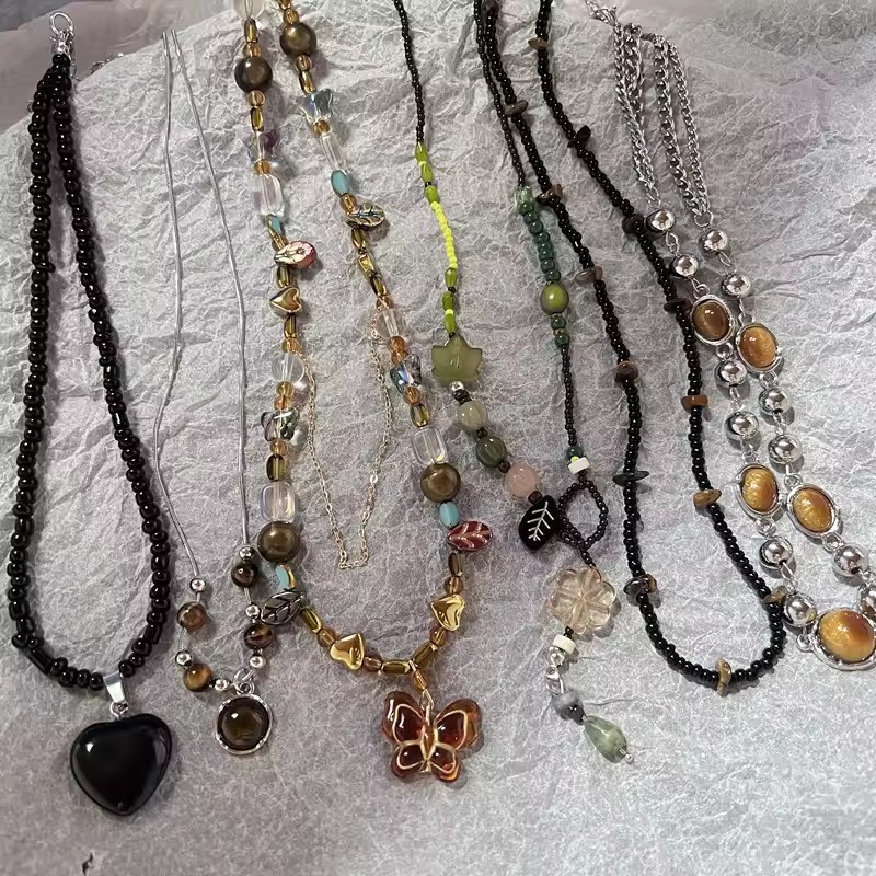Boho Natural Tiger Eye Stone B - огляд і ціна Butterfly Clasp Deployant
