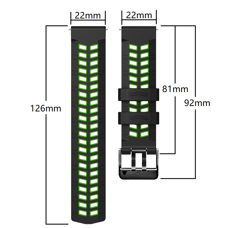22mm Strap For HUAWEI WATCH 4  - огляд і ціна Silicone Watch Band 22Mm