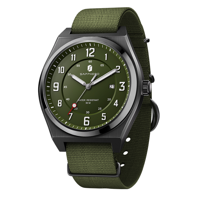 SAPPHERO Men's Sports Quartz W - огляд і ціна Tropic Strap Vintage