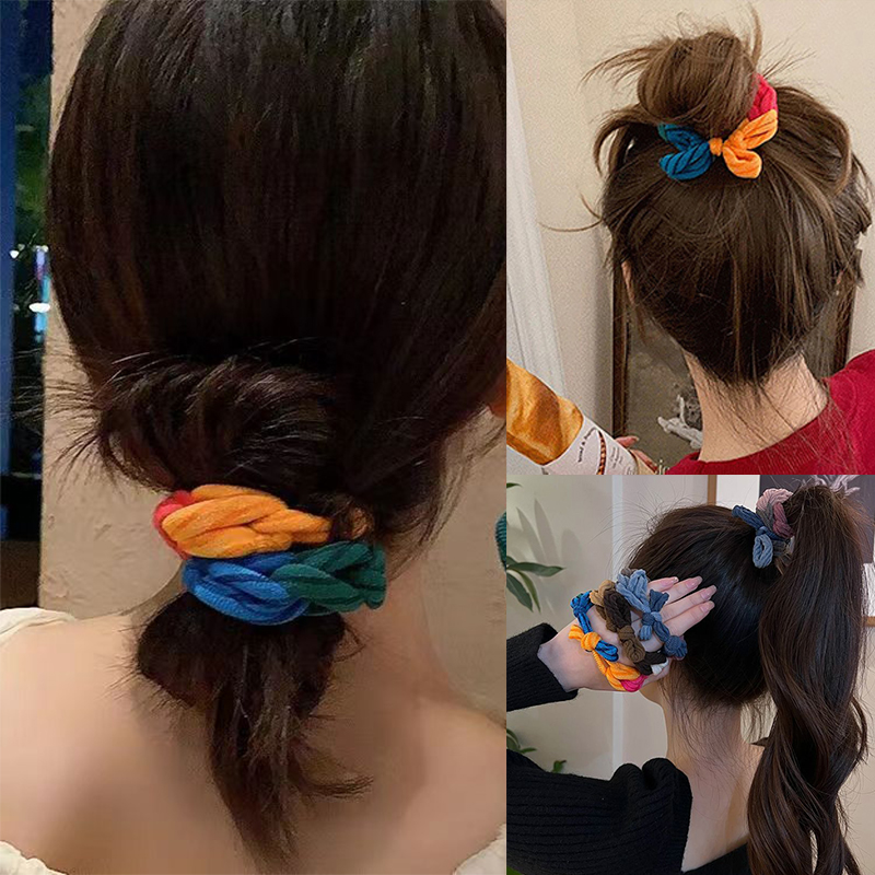 Colorful Hand-Woven Hair Rope  - огляд і ціна Silicone Band Women
