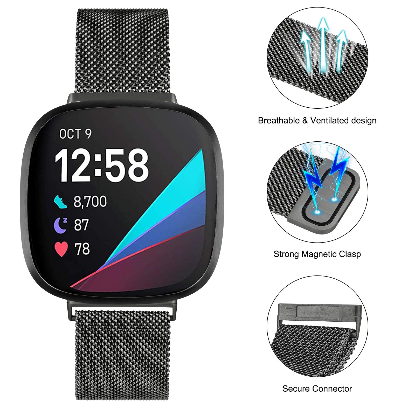 Milanese Loop strap for Fitbit - огляд і ціна Milanese Loop Magnetic