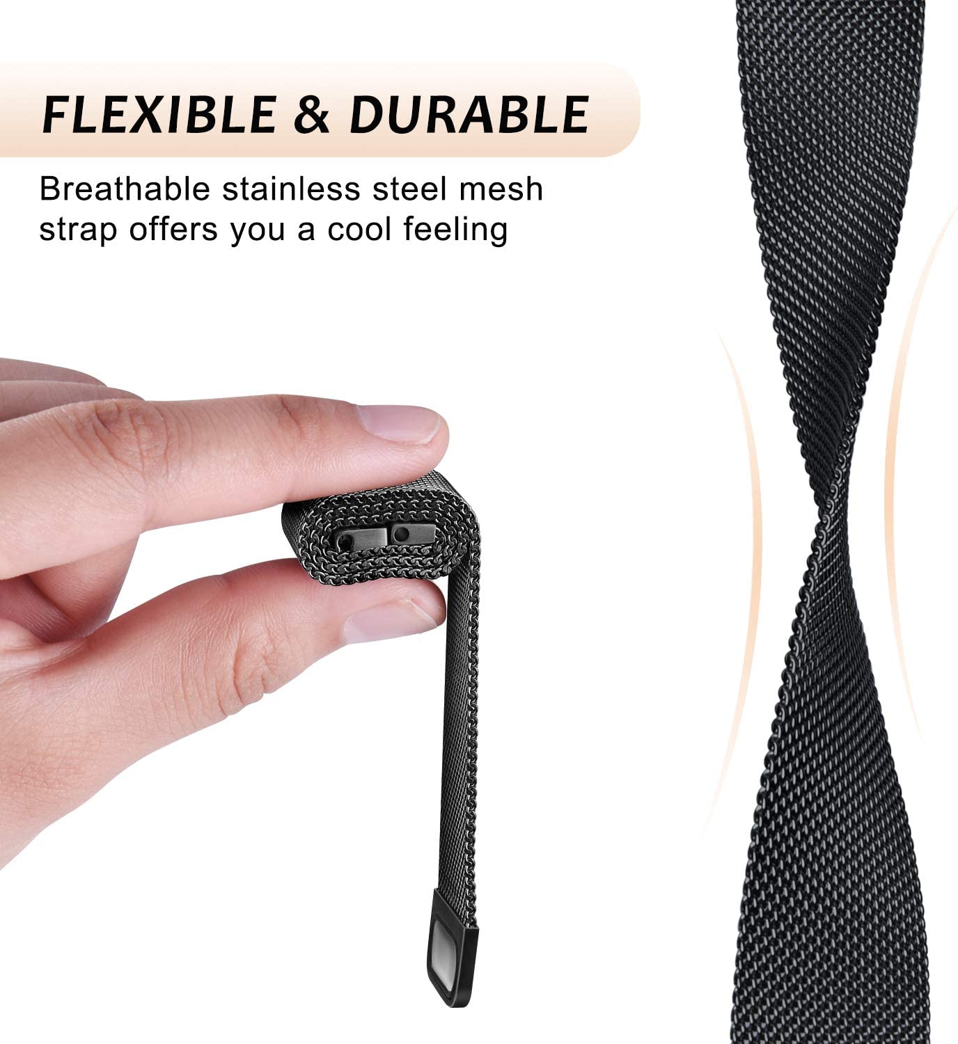 Milanese Loop strap for Fitbit - огляд і ціна Milanese Loop Magnetic