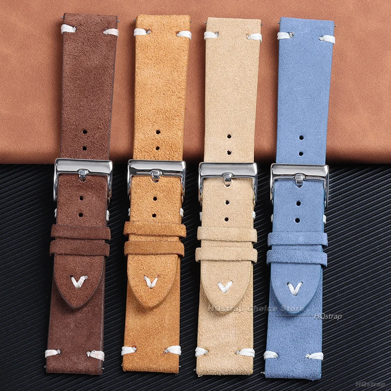 18mm 20mm 22mm High Quality Su - огляд і ціна Suede Strap Watch