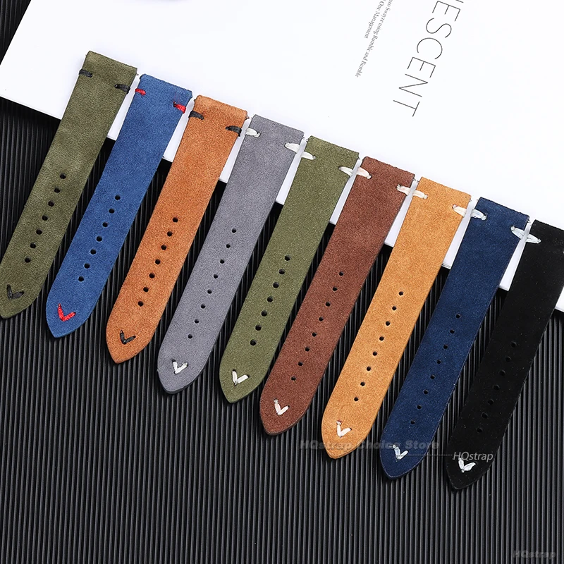 18mm 20mm 22mm High Quality Su - огляд і ціна Suede Strap Watch